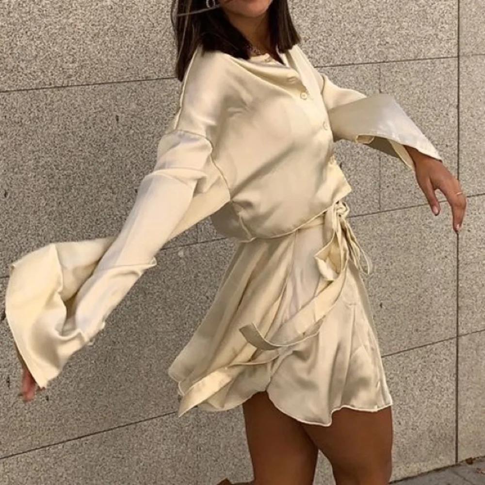 CREAM WRAP BALLET STYLE SKIRT ✨🕊️ - Picture 6 of 7